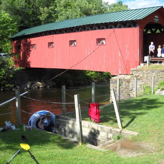 It is likely people began swimming in the Batten Kill river under the covered Bridge when it was built in 1867. In the forties and fifties, Norman’s wife Mary would sit on a towel on the bank and watch her sons Jarvis, Tommy, and Peter. Used to the warmer Long Island Sound water in New Rochelle, Norman did not care for the brisk water, but he would wade so that he could teach his son Peter to swim.