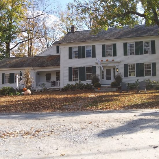 Former Rockwell Vermont home looks festive in autumn.